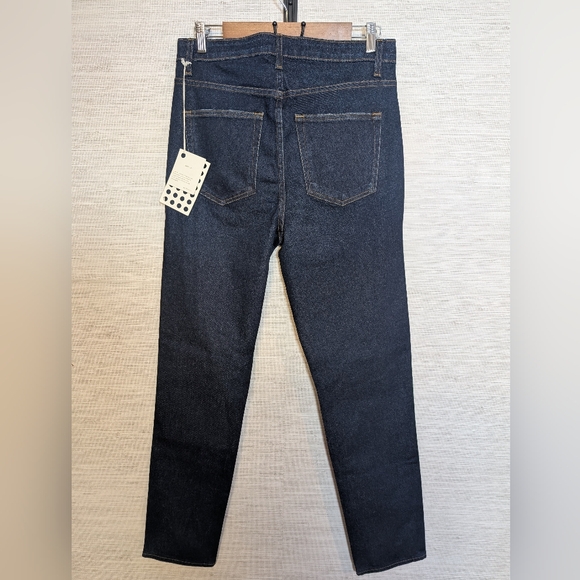 KHAITE Dark Blue High Rise Vanessa Detroit NWT 32 Cigarette Straight - Picture 10 of 13